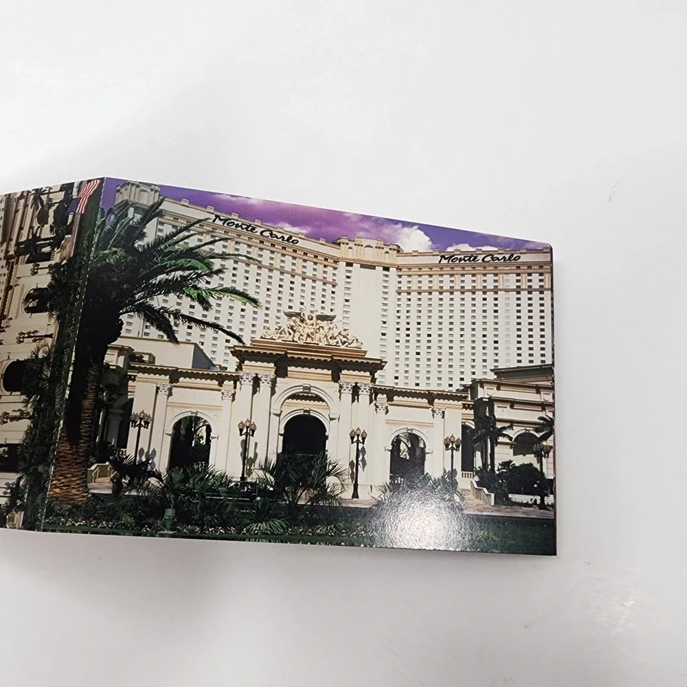 VTG Book Of 20 Las Vegas Post Cards + Mini Keeper Casinos All Attached Unused US